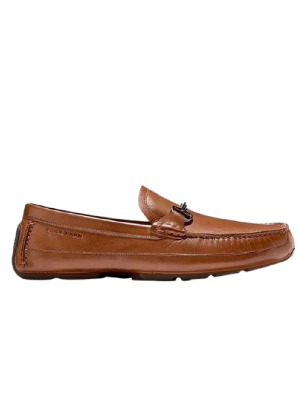 Cole Haan Men's Hutchison Grand Leather Bit Drivers in British Tan/Java. C41776